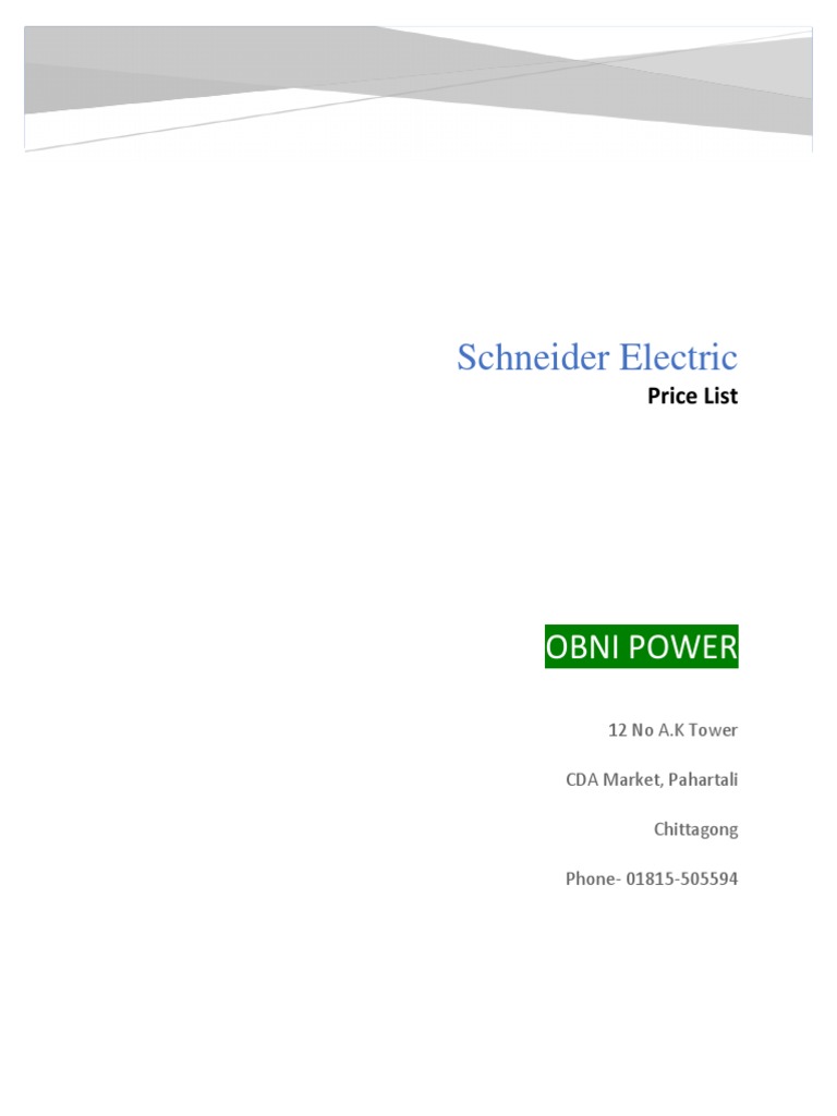 Schneider Electric | PDF | Power Engineering | Force
