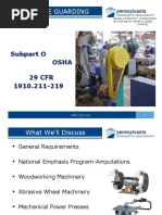 Machine Guarding: Subpart O Osha 29 CFR 1910.211-219