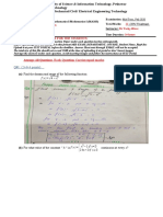 MID Term EXAM - Technology Department - BSC Electrical Engr-Applied Mathematics-Muhammad Suliman Reg#SU-18-01-146-029