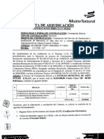 Nota de Adjudicacion