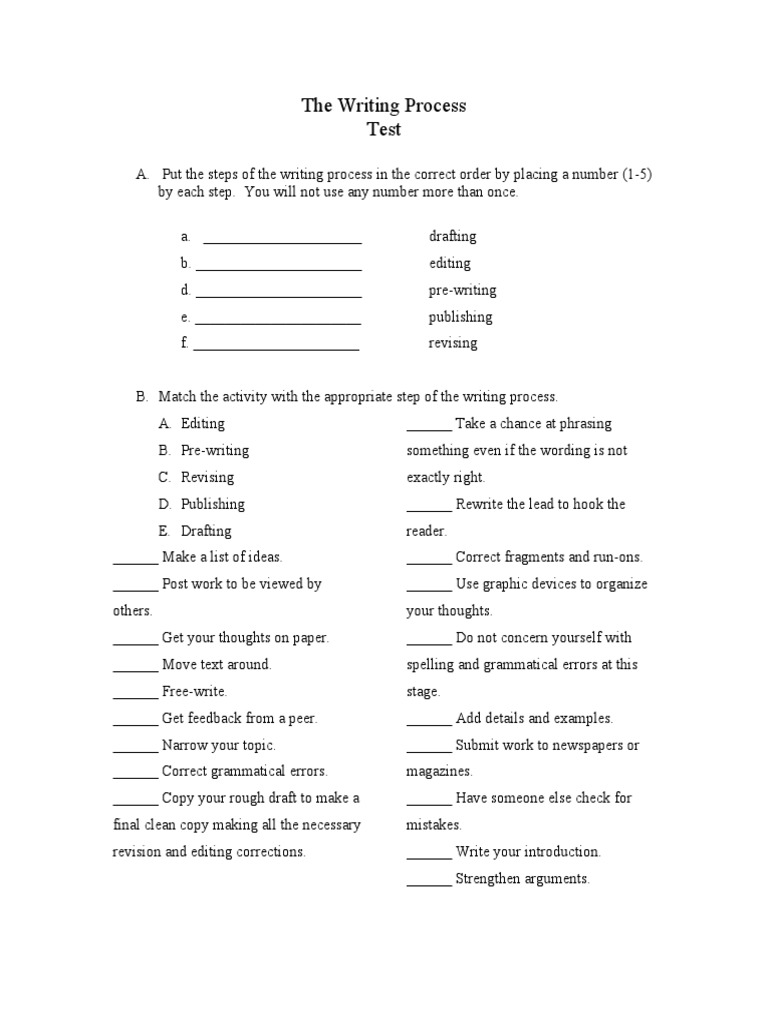 Free writing test picture