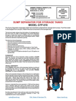 Gammon Sump Separator Bulletin Details Fuel Water Separation