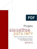 Projeto Amostras para Ler+ - Estimular A Leitura Pessoal e Autónoma