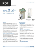 Input Modules: Siga-Ct1, Siga-Ct1Ht, Siga-Ct2, Siga-Mct2