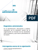 Diagnósticos administrativos