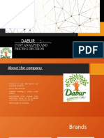Dabur:: Cost Analysis and Pricing Decision