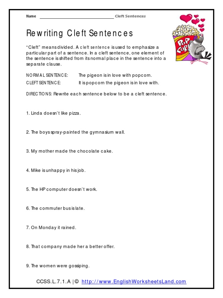 Cleft Sentences | PDF