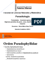 Trematodos y cestodos parásitos de animales y humanos