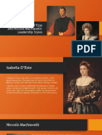 Comparing Isabella D'Este and Niccolò Machiavelli: Leadership Styles