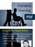 Geriatric Nursing: Marlon O. Galamay Carmela V. Velasco BSN IV - 5 (King)