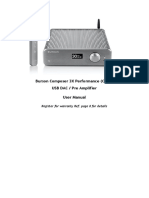 Burson Composer 3X Performance DAC/Preamp User Manual