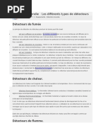 Référentiel APSAD R7 - Détection Incendie | PDF