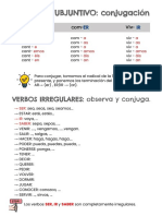 Subjuntivo - Lista Irregulares