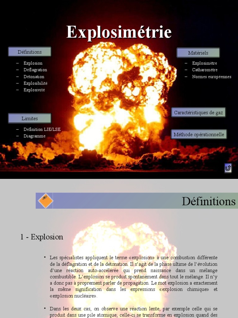 Explosimétrie | PDF | La combustion | Combustible