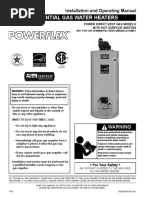 AO Smith - GPVX-75L - Install Instructions | PDF | Water Heating |  Thermostat