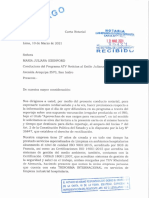 Carta Notarial de Grupo Gerencial A Juliana Oxenford