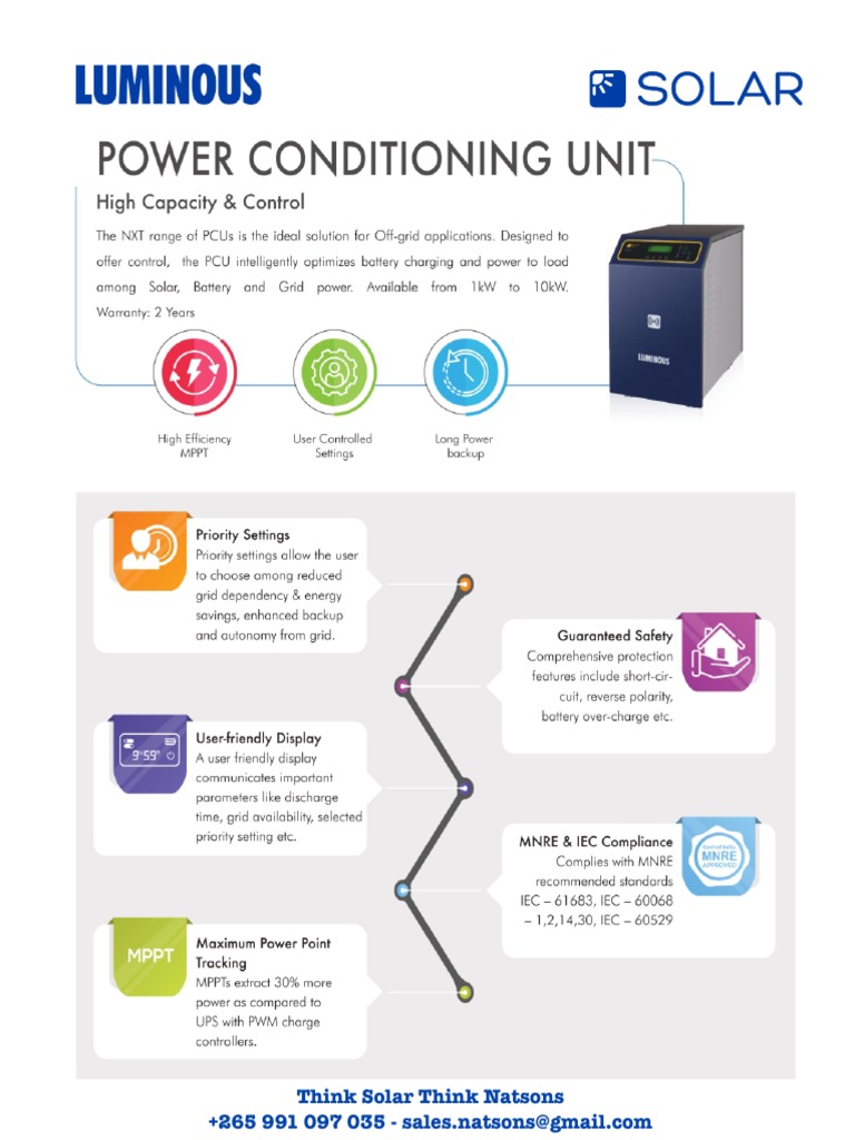 Solar PCU Catalogue | PDF