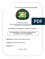 Procedimiento Control Operacional, Planificación y Desempeño