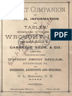 Pocket Companion of Useful Information & Tables For Wrought Iron, C. L. Strobel, 1881