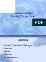 Time Management: "Getting Things Done"