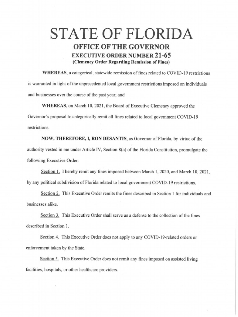 Executive Order 2165 PDF