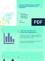 Técnicas e Instrumentos para Recolectar Información Desde El Punto de Vista Cuantitativa