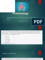 Pulmonology: Presented By: Michelle Gabata-Thibault, M.D. MARCH 5, 2021