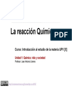 1-4 Quimica Vida y Sociedad. La Reaccion Quimica