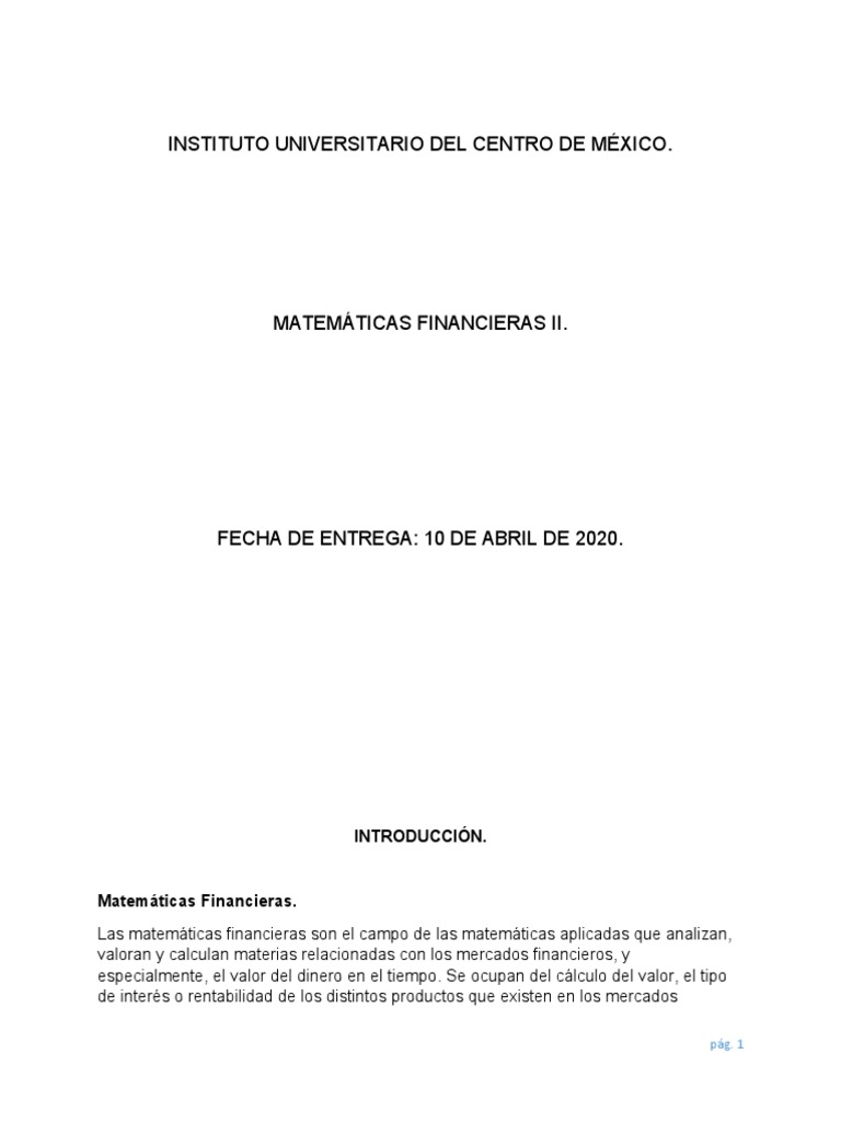 Depreciación en Matemáticas Financieras | PDF | Depreciación | Finanzas ...