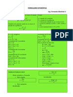 FORMULARIO ESTADÍSTICA Descriptiva