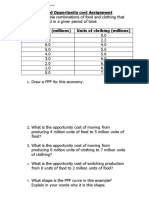 Assignment 3-PPF and Opportunity Cost