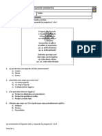 EVALUACION DIAGNOSTICA Lenguaje y Comunicacion