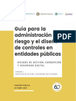 Guía Para La Administración Del Riesgo y El Diseño de Controles en Entidades Públicas - Riesgos de Gestión, Corrupción y Seguridad Digital - Versión 4 - Octubre de 2018