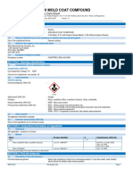 X500 Mold Coat Compound: Safety Data Sheet