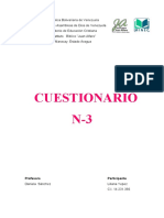CUESTIONARIO N -3