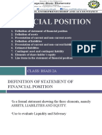 Financial Position: Class: Bsais 2A