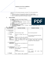 Detailed Lesson Plan in MAPEH 2