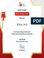 Selvino Jordi - Sertifikat Edukasi Keuangan Syariah OJK