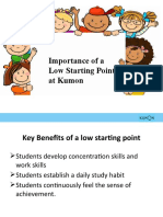 Importance of Starting Point at Kumon