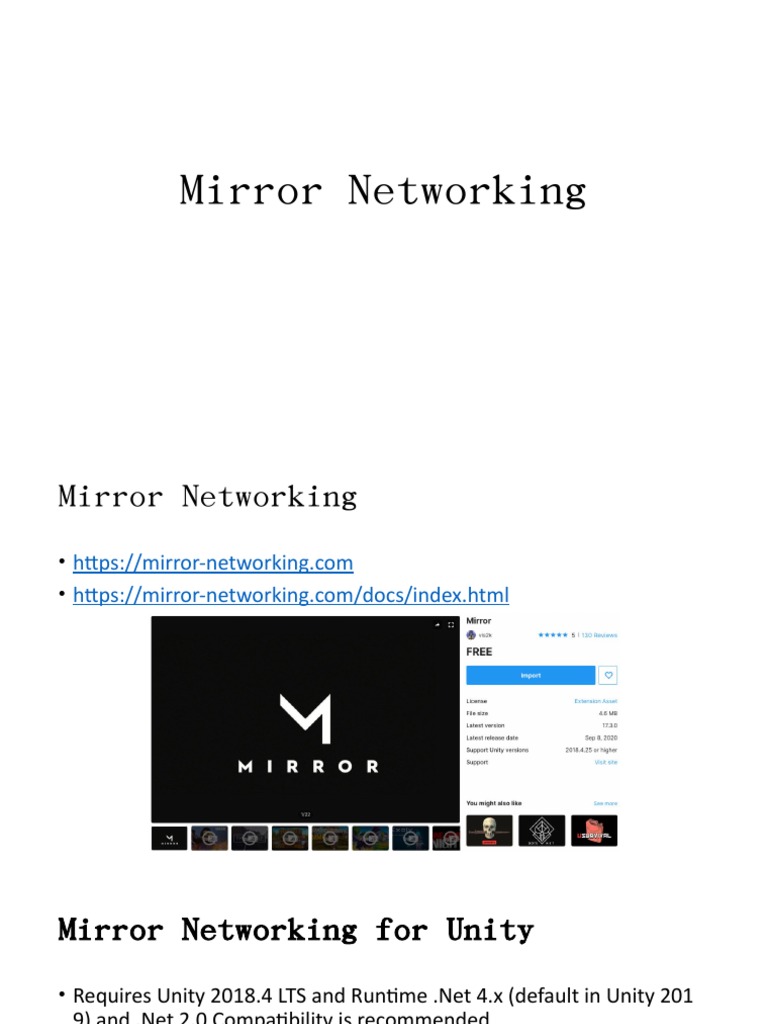 Mirror Networking PDF Client Server