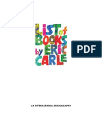 Eric Carle List of Books