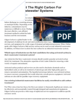 How To Select The Right Carbon For Industrial Wastewater Systems