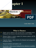 Introduction To Business Finance