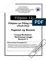 Filipino 12 q1 Mod5 Tech Voc