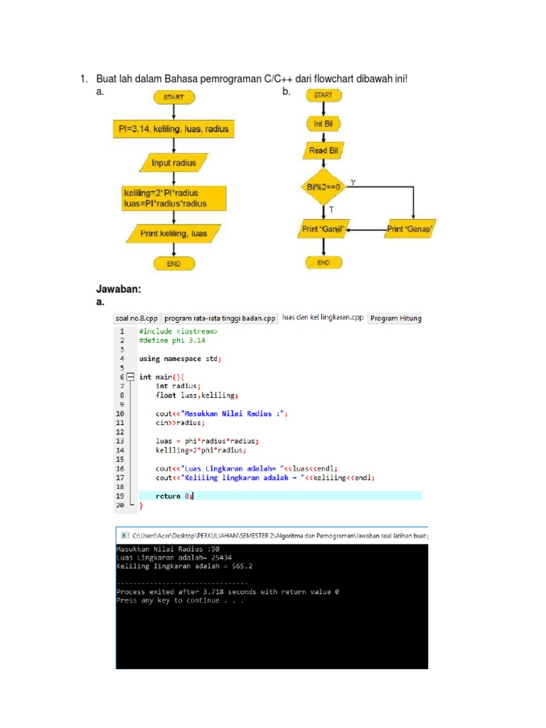 Algoritma Dan Flowchart | PDF