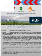 PT - Cipta Bangun Nusantara - Safety Stand Down Meeting Fatality Incident at Sorik Marapi 27-01-2021