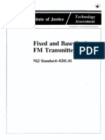 U.S. Department of Justice Releases Standard for Fixed and Base Station FM Transmitters
