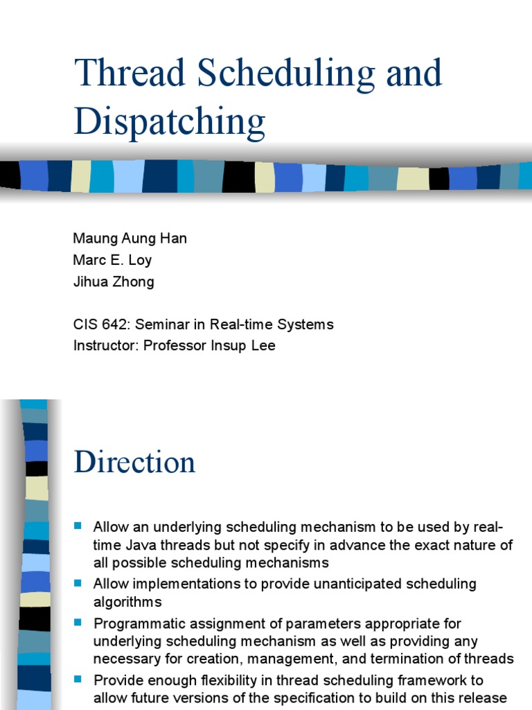 Thread Scheduling in Real-Time Systems | PDF | Scheduling (Computing ...