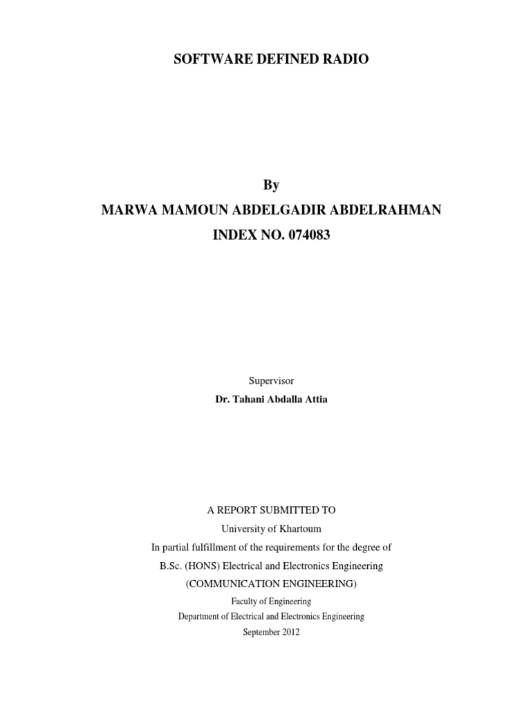 Software Defined Radio | PDF | Software Defined Radio | Analog To ...