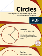 Circles: A Set of Points in A Plane Having An Equal Distance From A Fixed Point